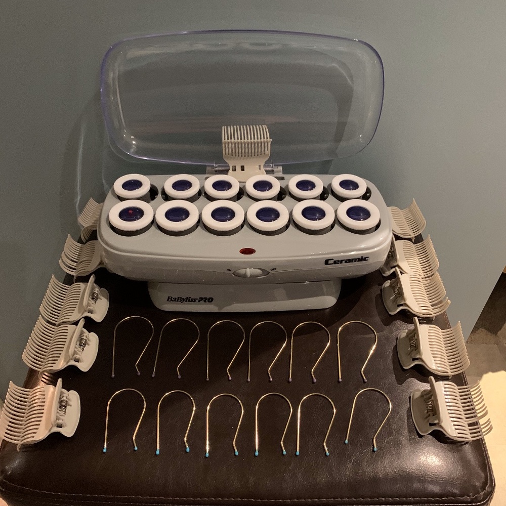 BaByliss Pro Ceramic Hot Rollers - Size L + XL
